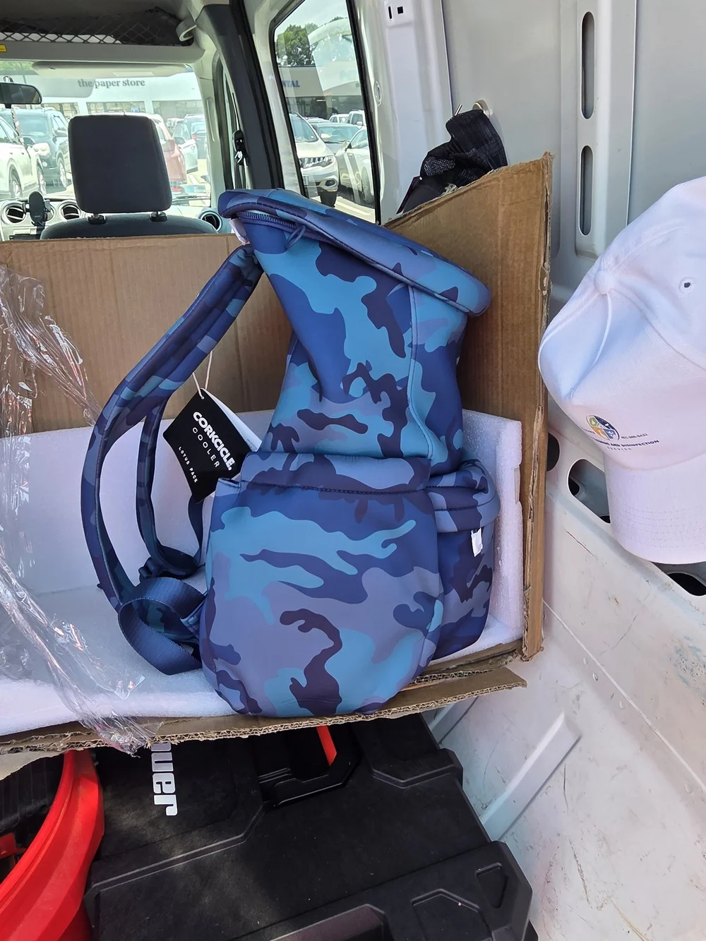 Corkcicle Blue Camo Men’s Cooler Backpack
